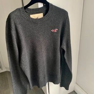 Hollister like new grey sweater xl wool mix